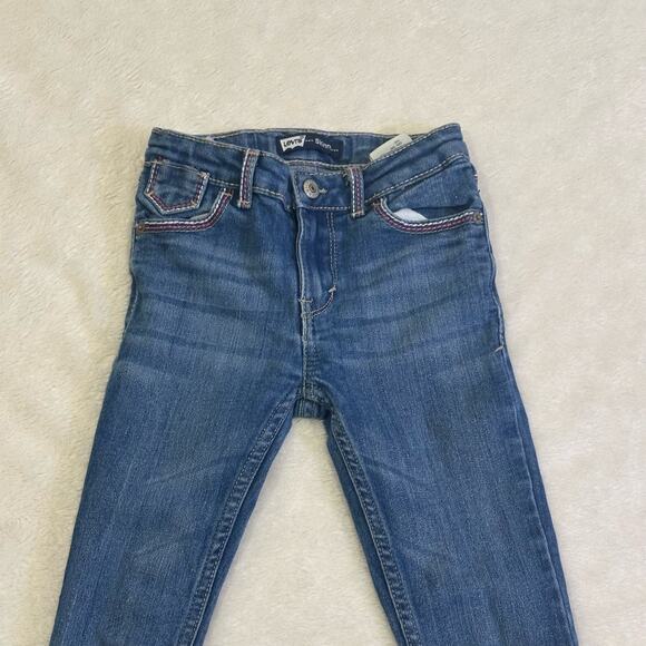 Girl's Levi's Jeans sz 6 adjustable waist tabs - Picture 2 of 6